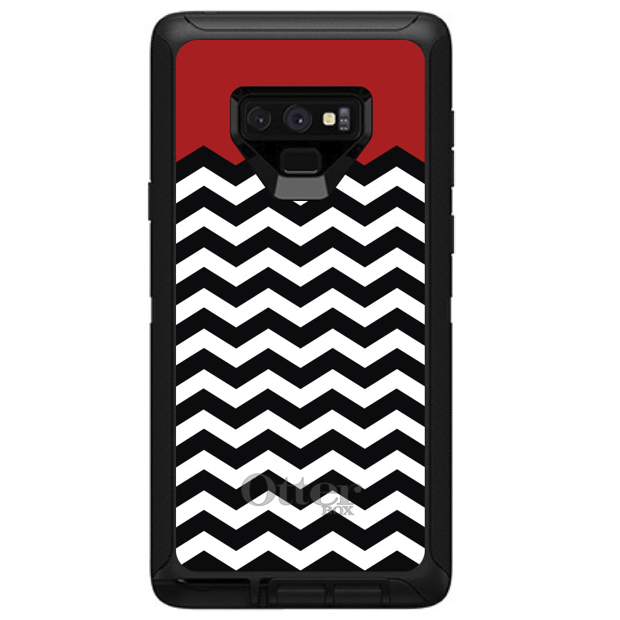 Black White Red Chevron OtterBox Defender Case for iPhone & Galaxy, view 16