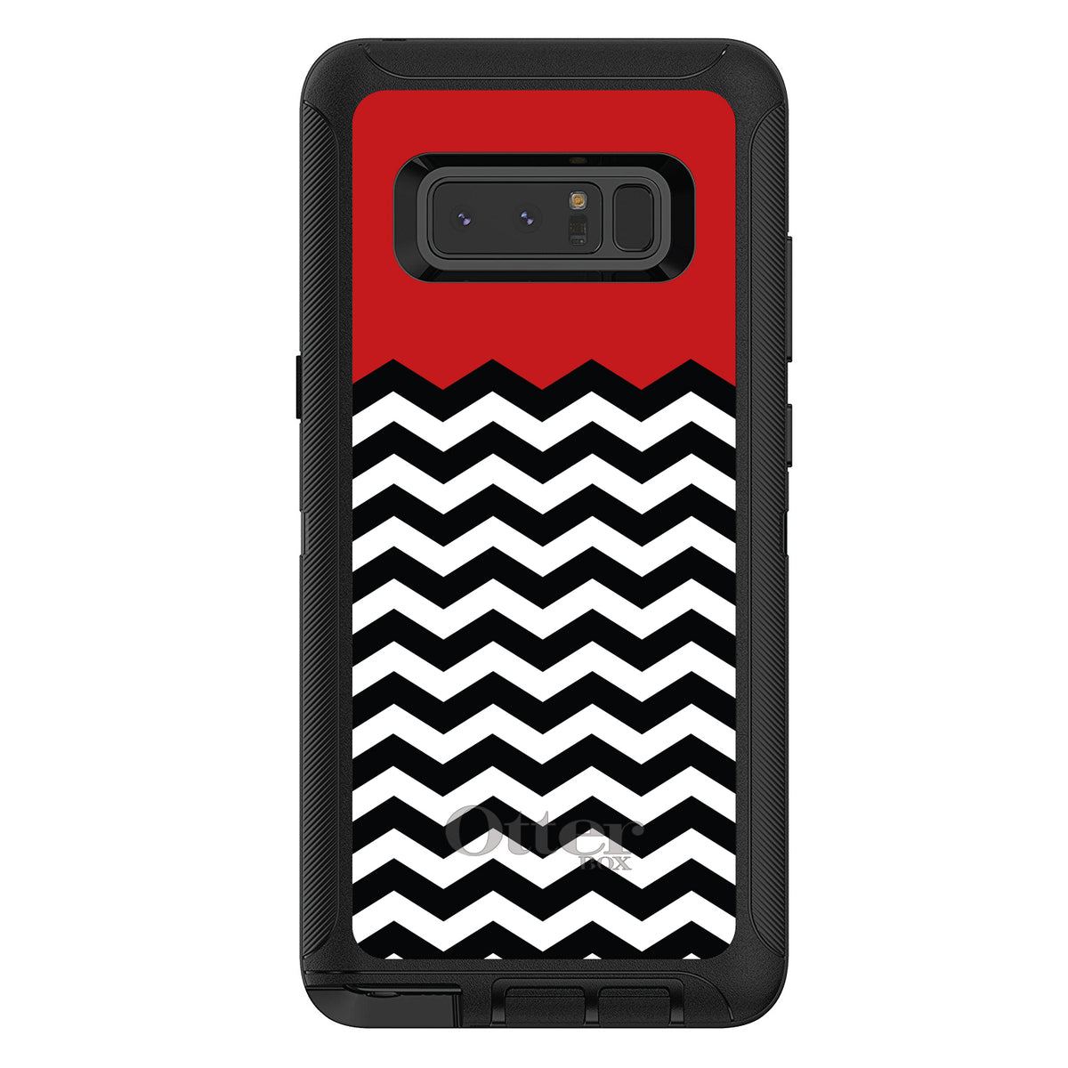Black White Red Chevron OtterBox Defender Case for iPhone & Galaxy, view 17