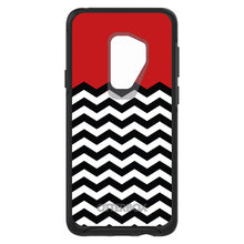 DistinctInk™ OtterBox Symmetry Series Case for Apple iPhone / Samsung Galaxy / Google Pixel - Black White Red Chevron
