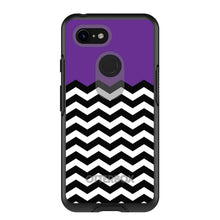 Black White Purple Chevron OtterBox Symmetry Case for iPhone & Galaxy