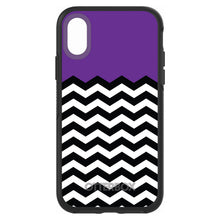 Black White Purple Chevron OtterBox Symmetry Case for iPhone & Galaxy