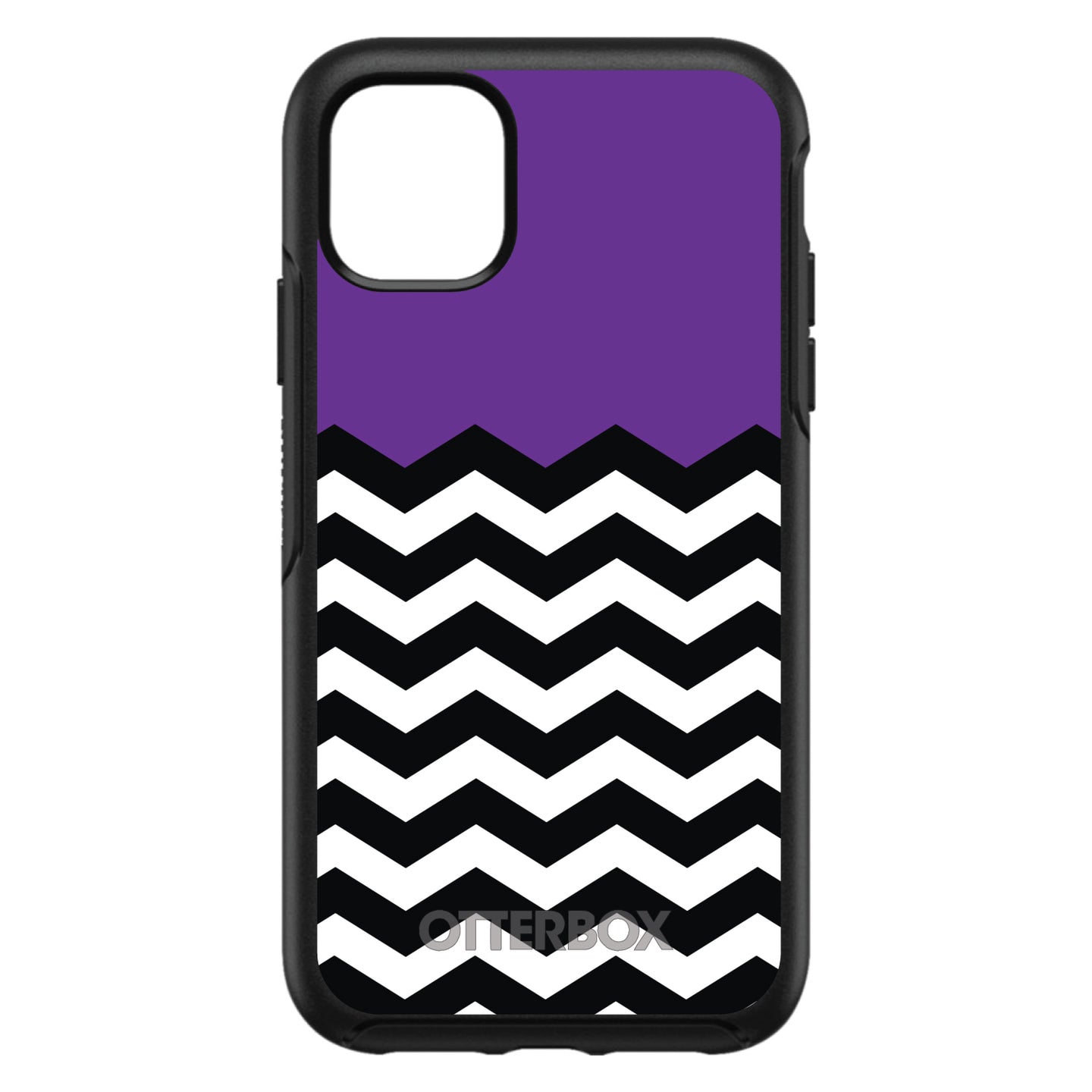 Black White Purple Chevron OtterBox Symmetry Case for iPhone & Galaxy