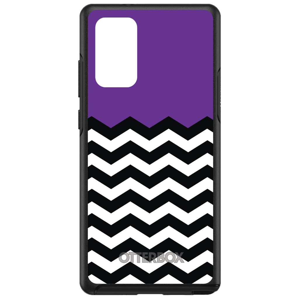 Black White Purple Chevron OtterBox Symmetry Case for iPhone & Galaxy, view 10