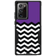 DistinctInk™ OtterBox Commuter Series Case for Apple iPhone or Samsung Galaxy - Black White Purple Chevron