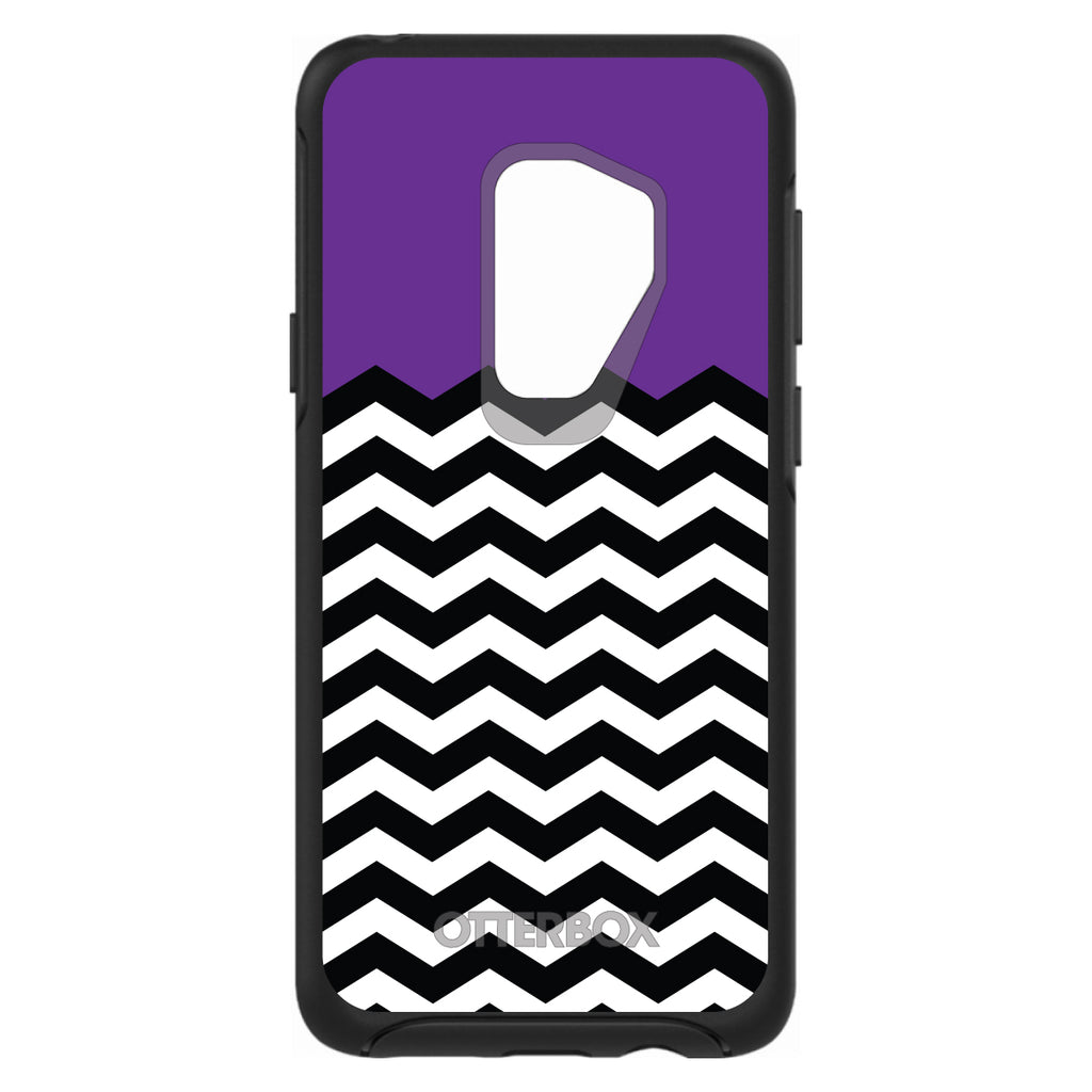 Black White Purple Chevron OtterBox Symmetry Case for iPhone & Galaxy, view 9