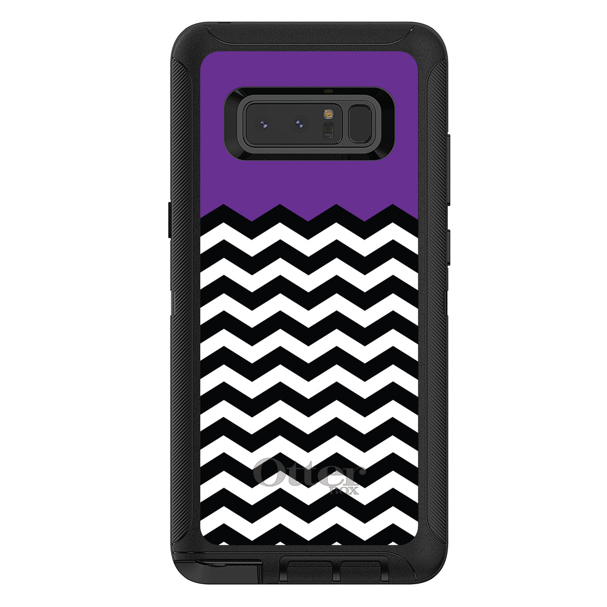 Black White Purple Chevron OtterBox Defender Case for iPhone & Galaxy, view 17