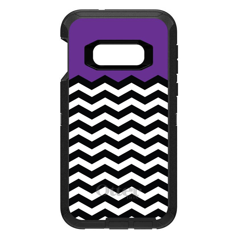Black White Purple Chevron OtterBox Defender Case for iPhone & Galaxy, view 10