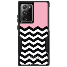 DistinctInk™ OtterBox Commuter Series Case for Apple iPhone or Samsung Galaxy - Black White Pink Chevron