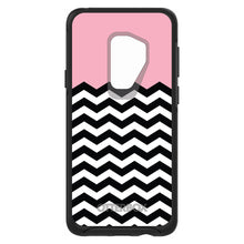 DistinctInk™ OtterBox Symmetry Series Case for Apple iPhone / Samsung Galaxy / Google Pixel - Black White Pink Chevron