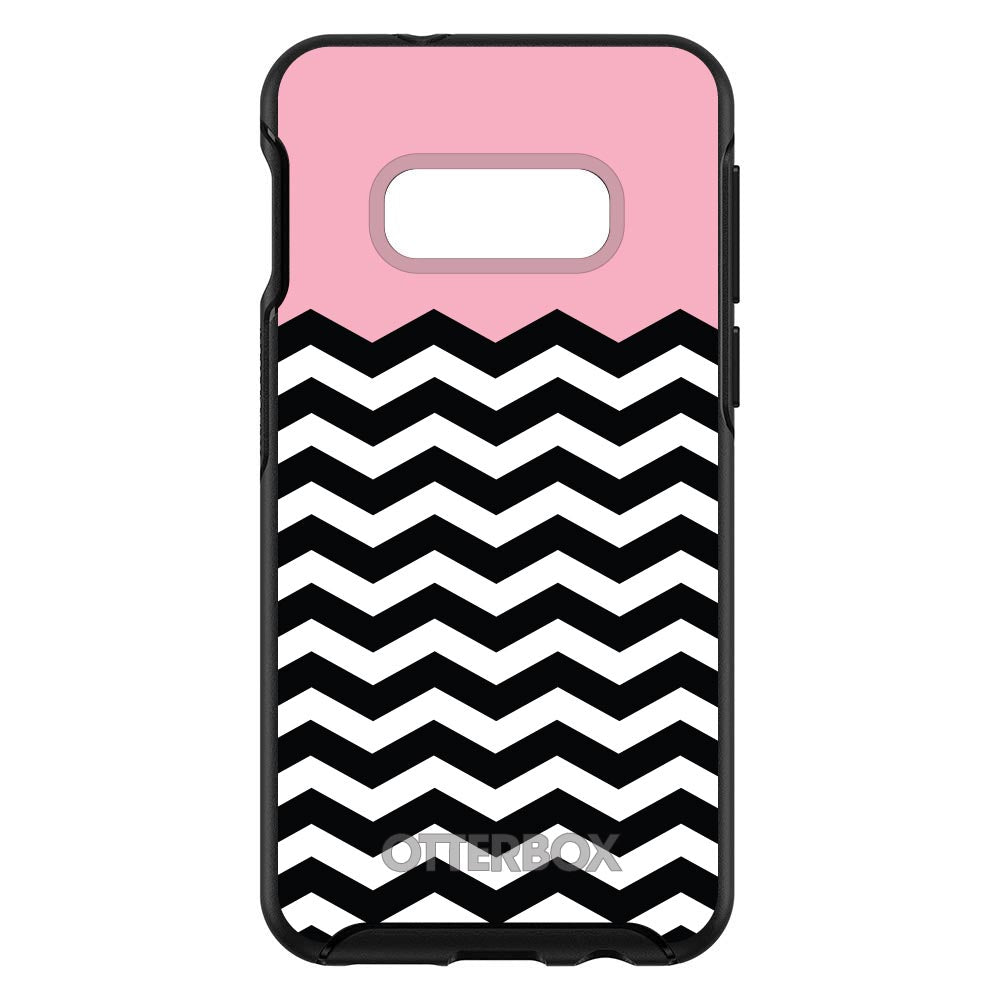 Black White Pink Chevron OtterBox Symmetry Case for iPhone & Galaxy, view 7