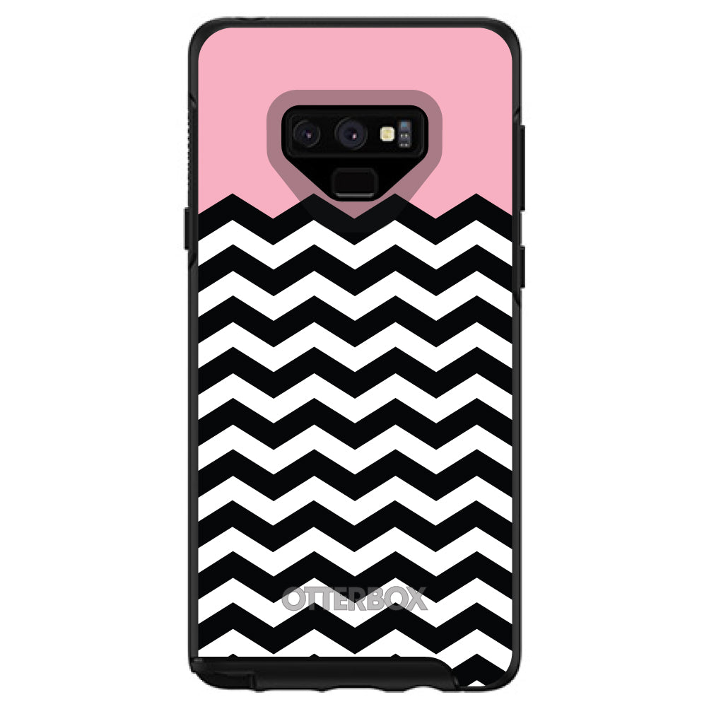Black White Pink Chevron OtterBox Symmetry Case for iPhone & Galaxy, view 13
