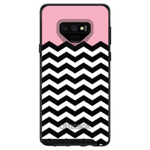 DistinctInk™ OtterBox Symmetry Series Case for Apple iPhone / Samsung Galaxy / Google Pixel - Black White Pink Chevron