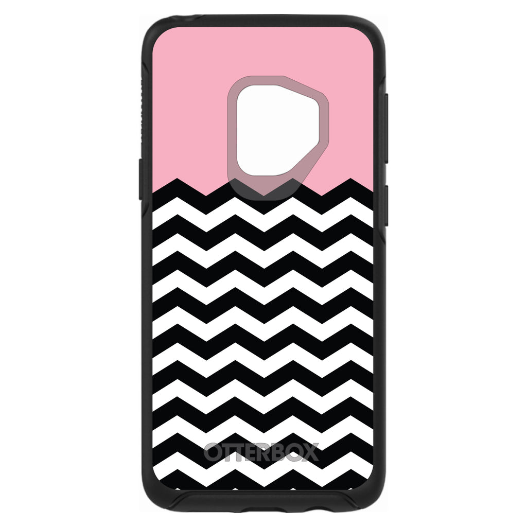 Black White Pink Chevron OtterBox Symmetry Case for iPhone & Galaxy, view 8