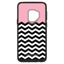 DistinctInk™ OtterBox Symmetry Series Case for Apple iPhone / Samsung Galaxy / Google Pixel - Black White Pink Chevron