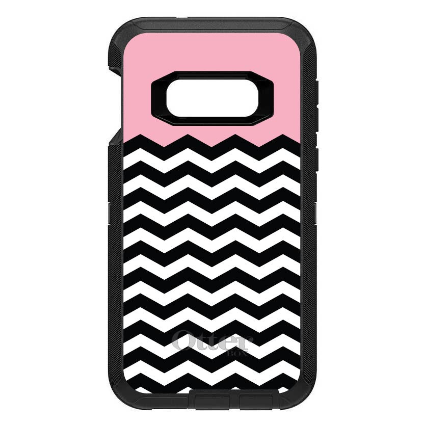 Black White Pink Chevron OtterBox Defender Case for iPhone & Galaxy, view 10