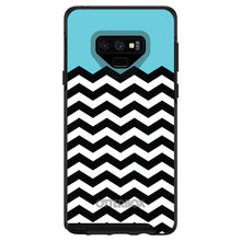 DistinctInk™ OtterBox Symmetry Series Case for Apple iPhone / Samsung Galaxy / Google Pixel - Black White Blue Chevron