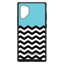 DistinctInk™ OtterBox Symmetry Series Case for Apple iPhone / Samsung Galaxy / Google Pixel - Black White Blue Chevron