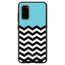 DistinctInk™ OtterBox Symmetry Series Case for Apple iPhone / Samsung Galaxy / Google Pixel - Black White Blue Chevron