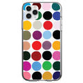 Rainbow Polka Dots Clear Shockproof iPhone Case