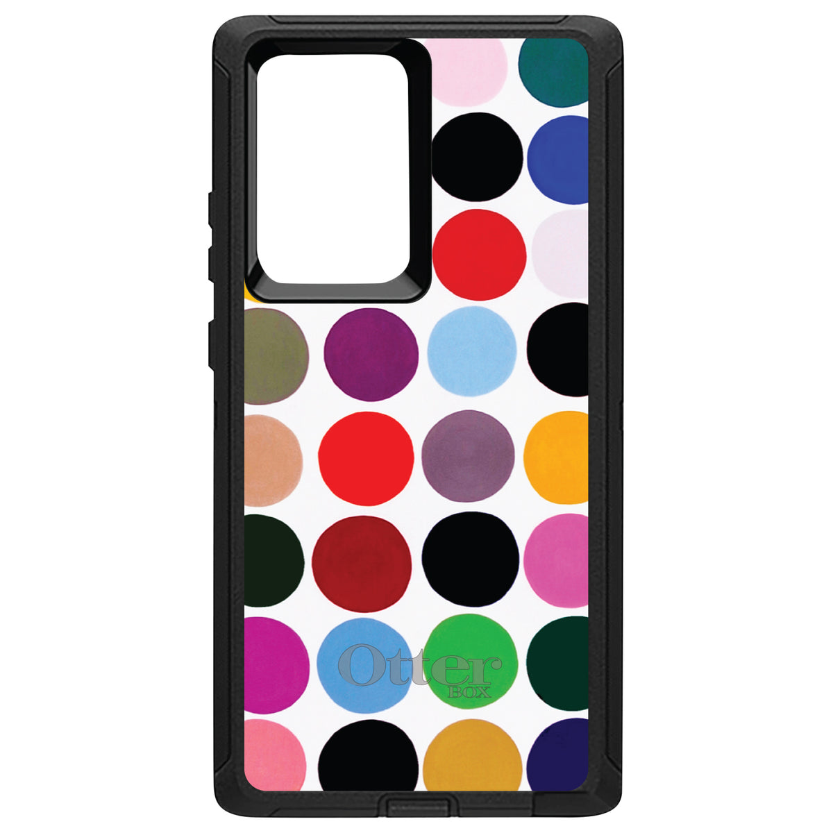 Rainbow Polka Dots OtterBox Defender Case for iPhone & Galaxy, view 13