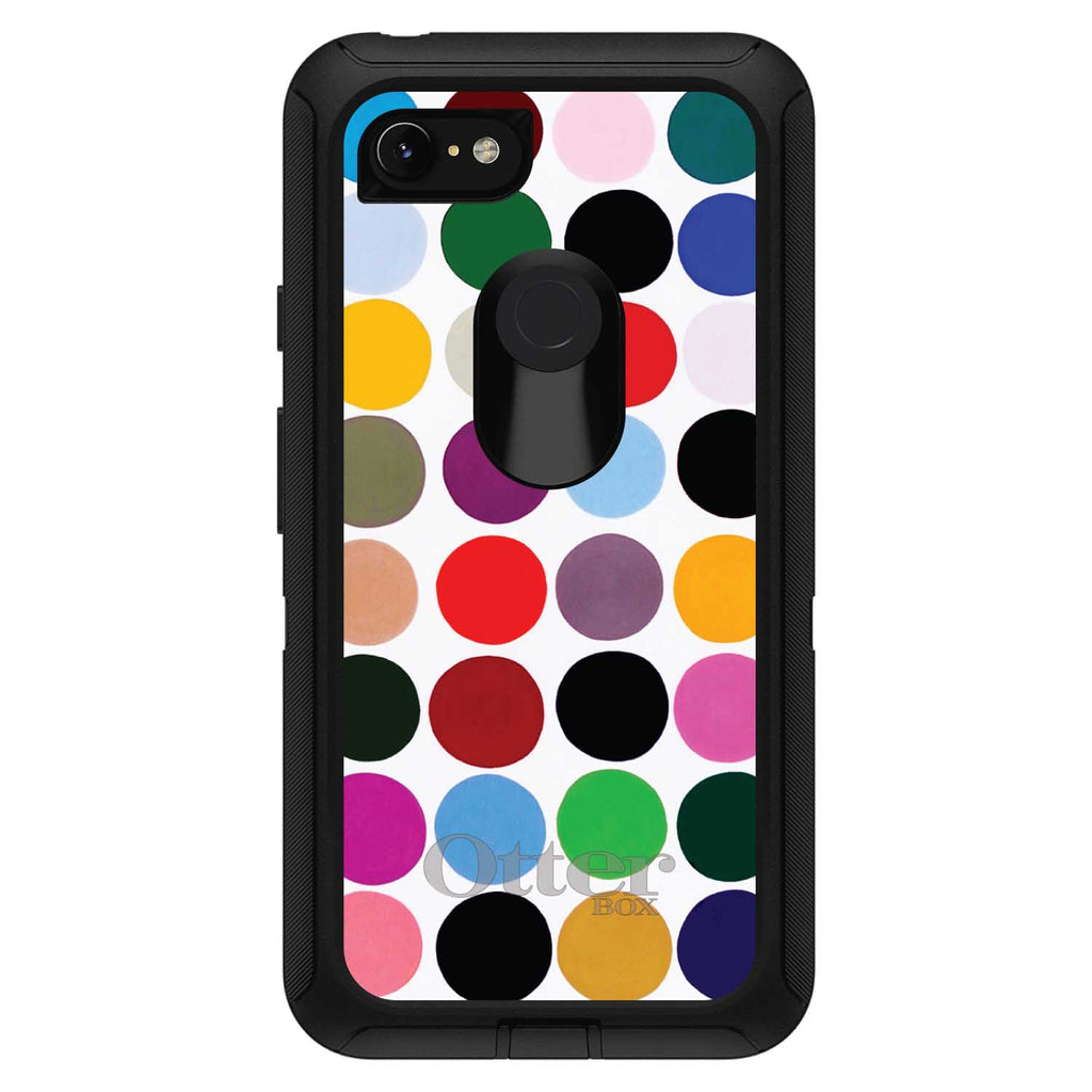 Rainbow Polka Dots OtterBox Defender Case for iPhone & Galaxy, view 18