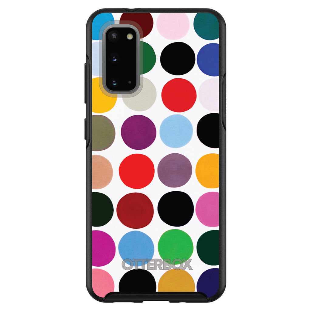Rainbow Polka Dots OtterBox Symmetry Case for iPhone & Galaxy, view 5