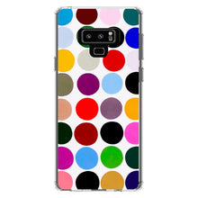 DistinctInk® Clear Shockproof Hybrid Case for Apple iPhone / Samsung Galaxy / Google Pixel - Rainbow Polka Dots