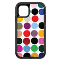 Rainbow Polka Dots OtterBox Defender Case for iPhone & Galaxy, view 2