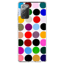 DistinctInk® Clear Shockproof Hybrid Case for Apple iPhone / Samsung Galaxy / Google Pixel - Rainbow Polka Dots