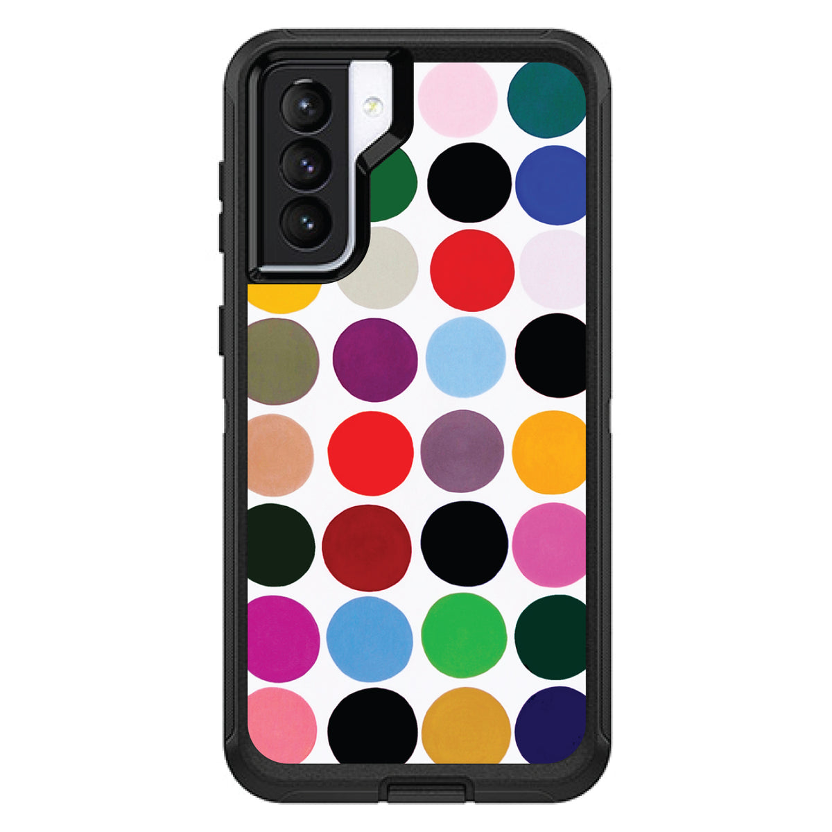 Rainbow Polka Dots OtterBox Defender Case for iPhone & Galaxy, view 5