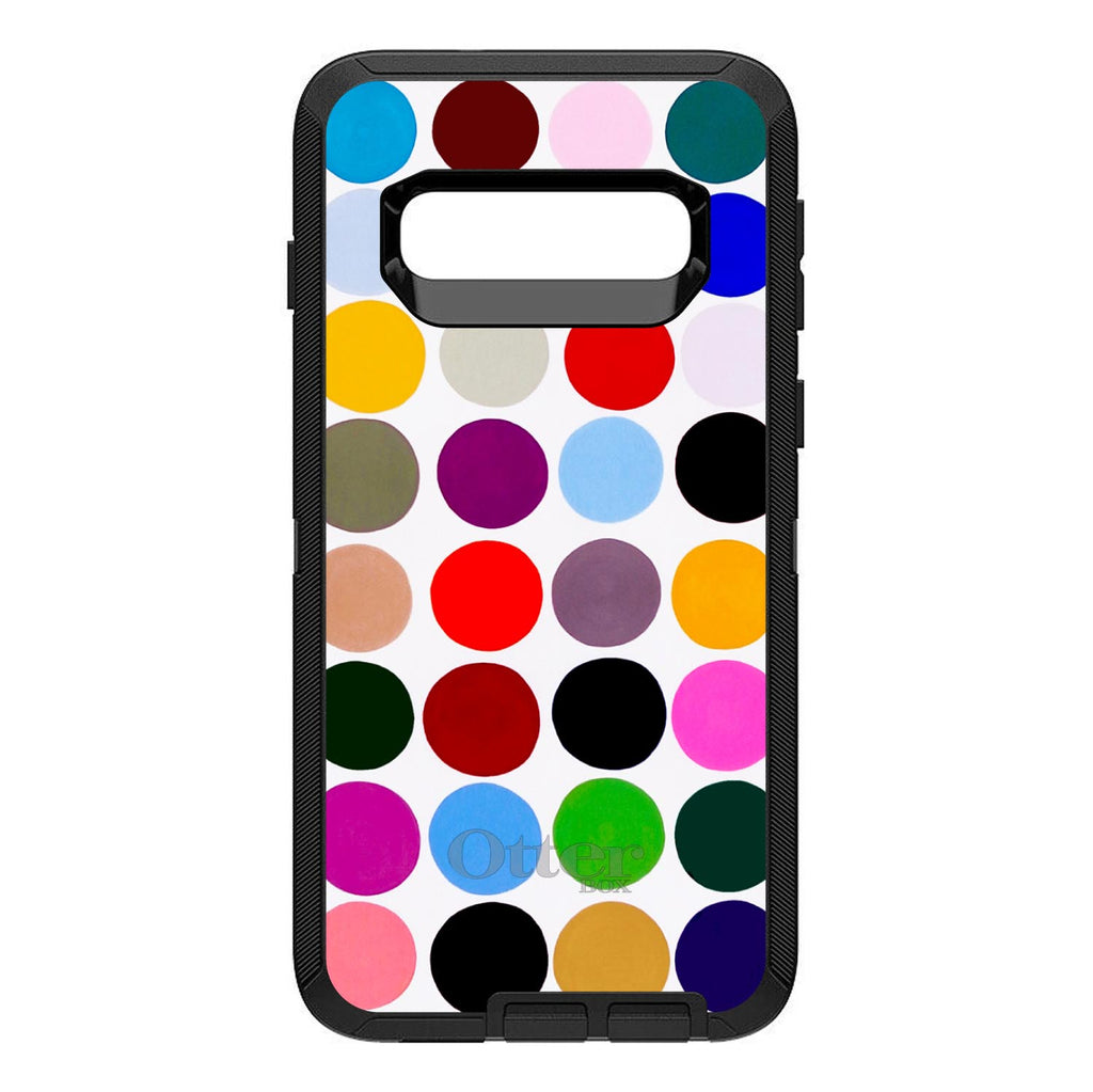 Rainbow Polka Dots OtterBox Defender Case for iPhone & Galaxy, view 9