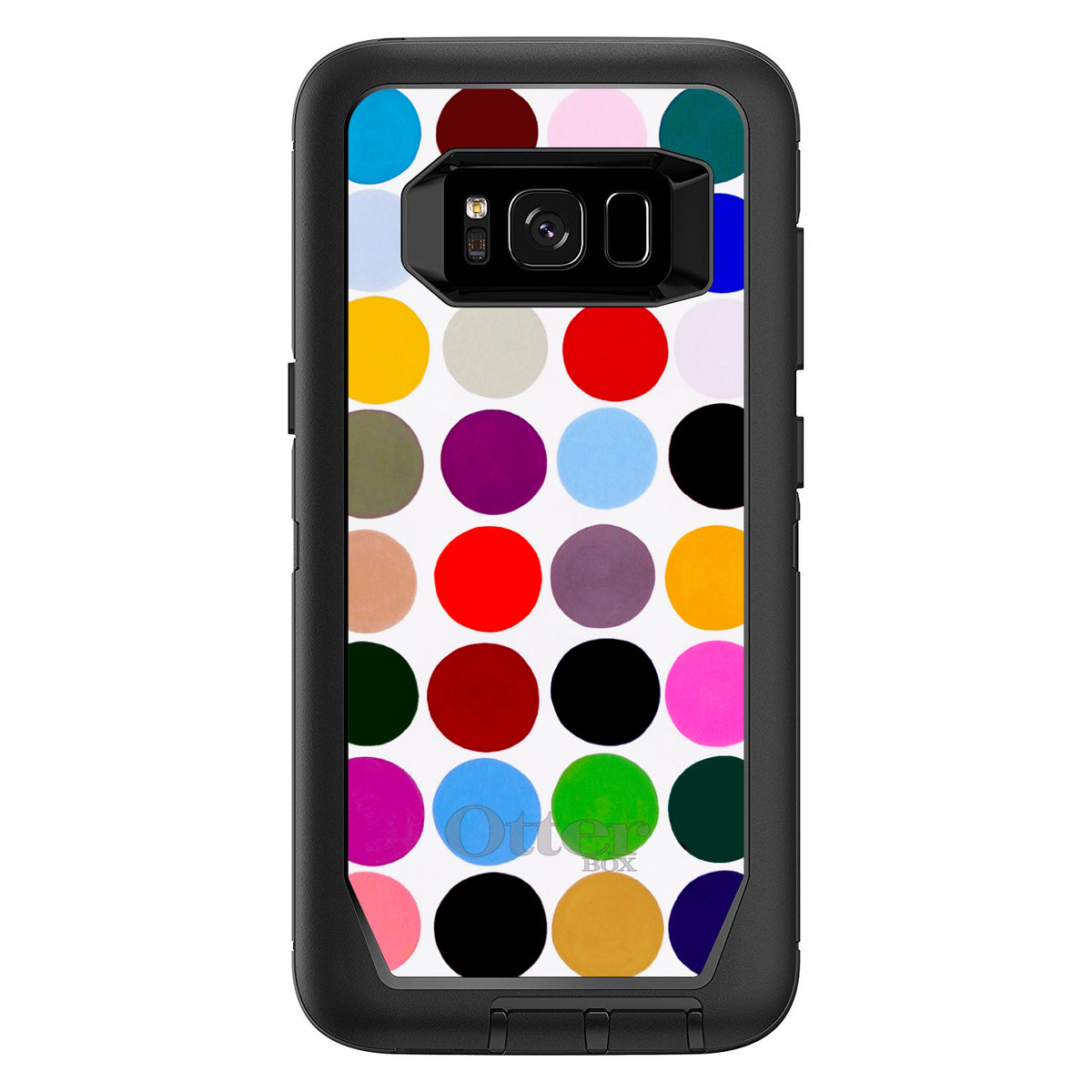 Rainbow Polka Dots OtterBox Defender Case for iPhone & Galaxy, view 12