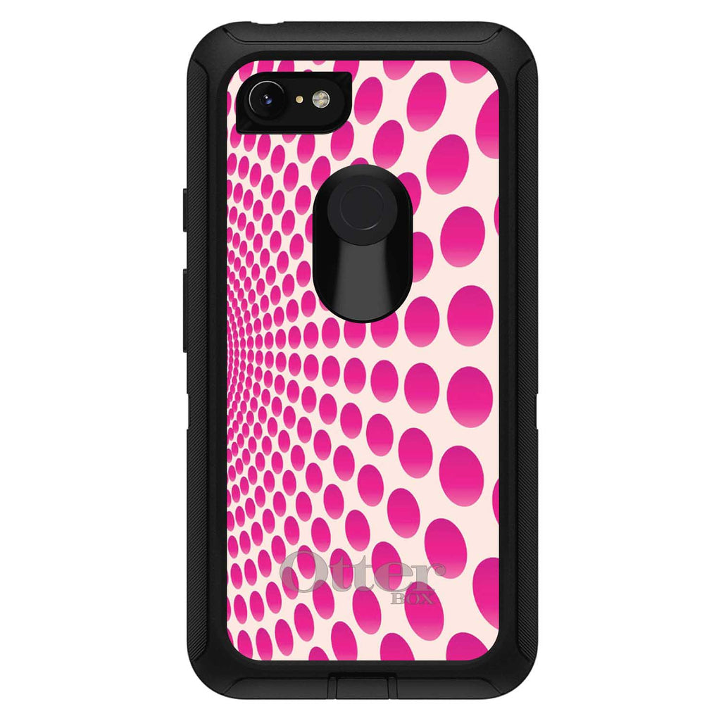 Hot Pink Polka Dots Swirl OtterBox Defender Case for iPhone & Galaxy, view 18