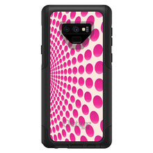 DistinctInk™ OtterBox Commuter Series Case for Apple iPhone or Samsung Galaxy - Hot Pink Polka Dots Swirl