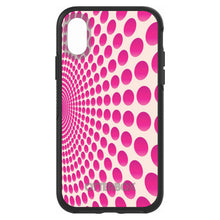 Hot Pink Polka Dots Swirl OtterBox Symmetry Case for iPhone & Galaxy