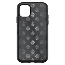 DistinctInk™ OtterBox Symmetry Series Case for Apple iPhone / Samsung Galaxy / Google Pixel - Silver Grey Black White Damask