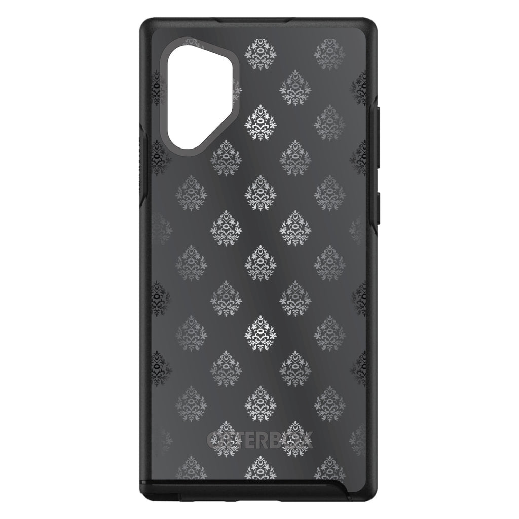 Silver Grey Black White Damask OtterBox Symmetry Case for iPhone & Galaxy, view 11