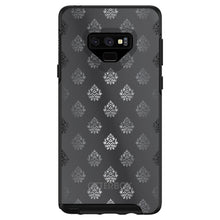DistinctInk™ OtterBox Symmetry Series Case for Apple iPhone / Samsung Galaxy / Google Pixel - Silver Grey Black White Damask