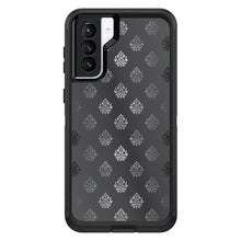 DistinctInk™ OtterBox Defender Series Case for Apple iPhone / Samsung Galaxy / Google Pixel - Silver Grey Black White Damask