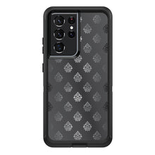 DistinctInk™ OtterBox Defender Series Case for Apple iPhone / Samsung Galaxy / Google Pixel - Silver Grey Black White Damask