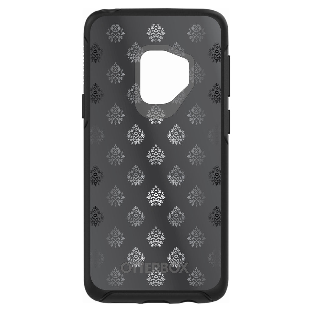 Silver Grey Black White Damask OtterBox Symmetry Case for iPhone & Galaxy, view 8