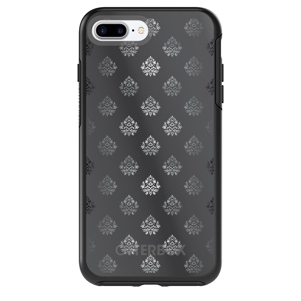 Silver Grey Black White Damask OtterBox Symmetry Case for iPhone & Galaxy, view 2