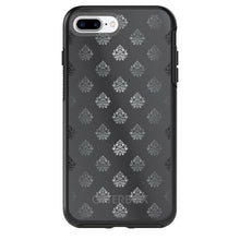 DistinctInk™ OtterBox Symmetry Series Case for Apple iPhone / Samsung Galaxy / Google Pixel - Silver Grey Black White Damask