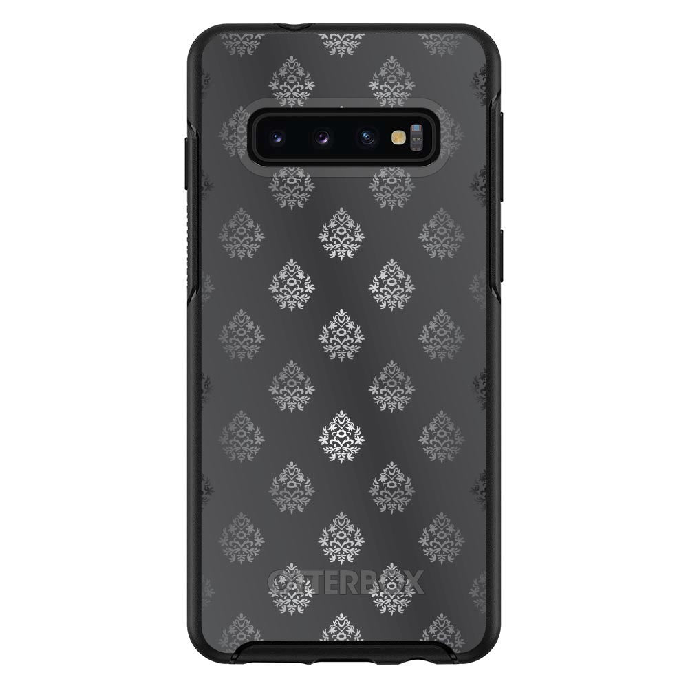 Silver Grey Black White Damask OtterBox Symmetry Case for iPhone & Galaxy, view 6