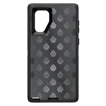 DistinctInk™ OtterBox Defender Series Case for Apple iPhone / Samsung Galaxy / Google Pixel - Silver Grey Black White Damask