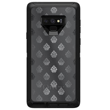 DistinctInk™ OtterBox Defender Series Case for Apple iPhone / Samsung Galaxy / Google Pixel - Silver Grey Black White Damask