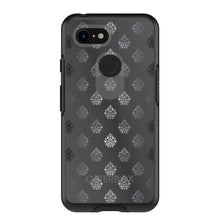 DistinctInk™ OtterBox Symmetry Series Case for Apple iPhone / Samsung Galaxy / Google Pixel - Silver Grey Black White Damask