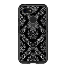 DistinctInk™ OtterBox Symmetry Series Case for Apple iPhone / Samsung Galaxy / Google Pixel - Black White Silver Grey Damask