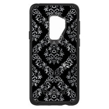 DistinctInk™ OtterBox Symmetry Series Case for Apple iPhone / Samsung Galaxy / Google Pixel - Black White Silver Grey Damask