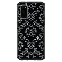 DistinctInk™ OtterBox Symmetry Series Case for Apple iPhone / Samsung Galaxy / Google Pixel - Black White Silver Grey Damask